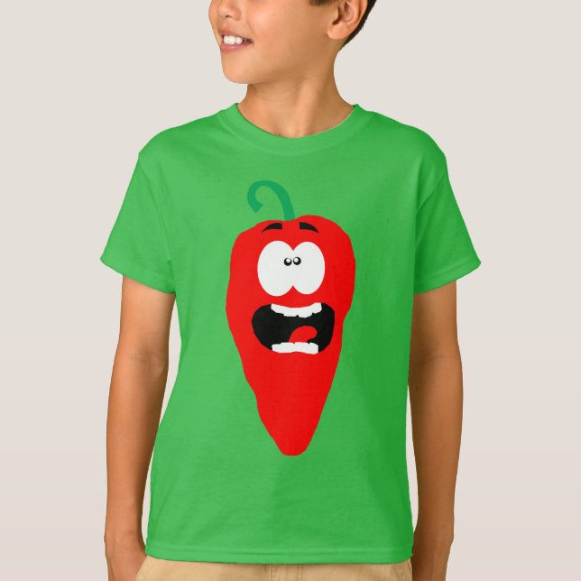 Screaming Red Hot Chili Pepper T-Shirt (Front)
