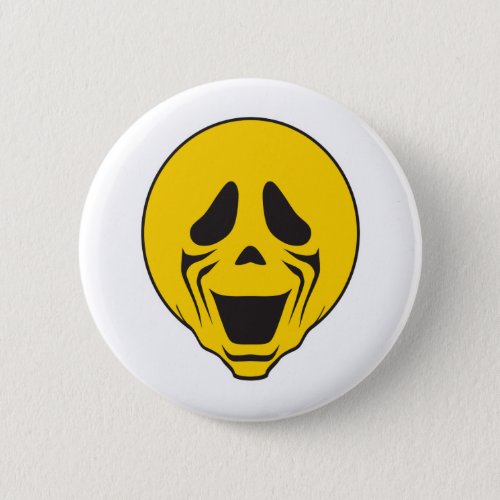 Screaming Scream Face Pinback Button