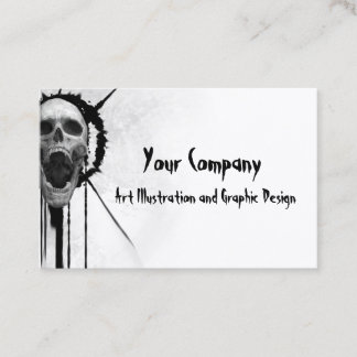 Screaming Skull Business Card