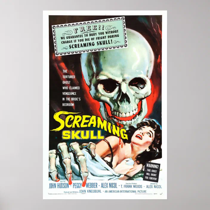 SCREAM Classic Scary Movie Premium METAL Poster Art Print Gift