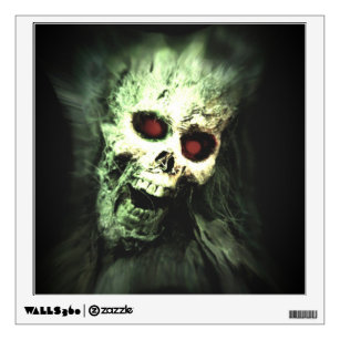 Screaming Skull Halloween Wall Decal