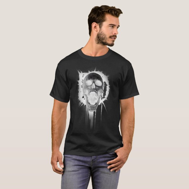 Screaming Skull (Inverted) Tshirt (Front Full)