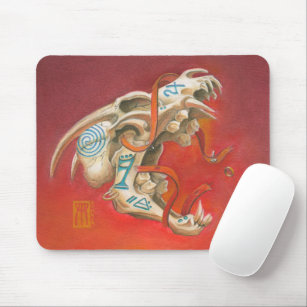 Screaming Skull Mouse Pad