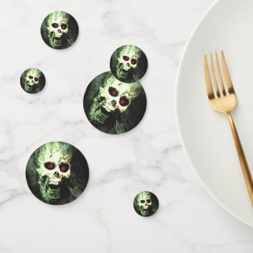 Screaming Skulls Halloween Confetti