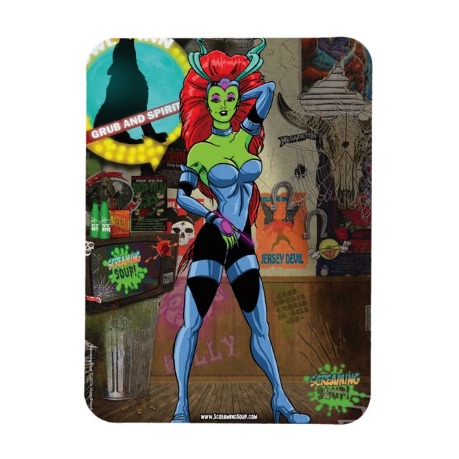 SCREAMING SOUP! Aleena Magnet (Vertical)
