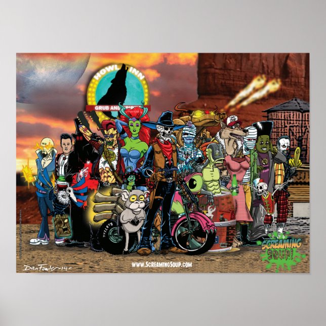 SCREAMING SOUP! Season One Cast Poster (Front)