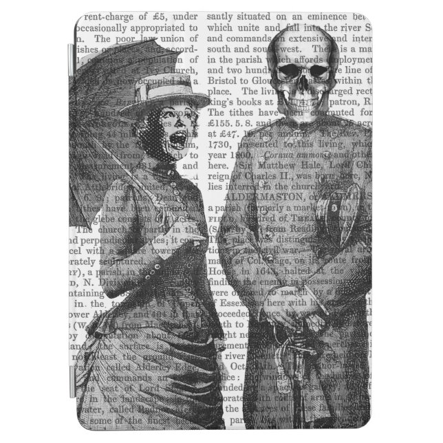 Screaming Woman and Skull iPad Air Cover (Front)