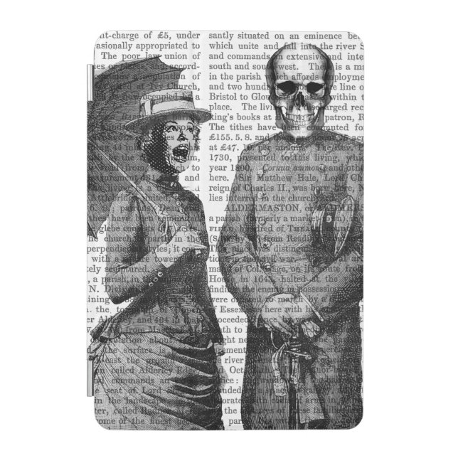Screaming Woman and Skull iPad Mini Cover (Front)