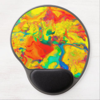 Screaming Yellow Oil and Water Don't Mix Gel Mouse Pad