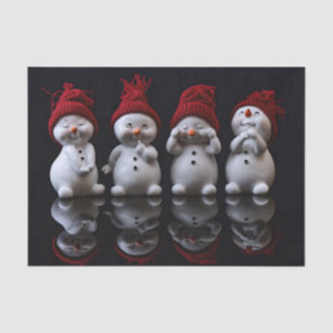 Screamingly Cute Snowmen Tissue Paper