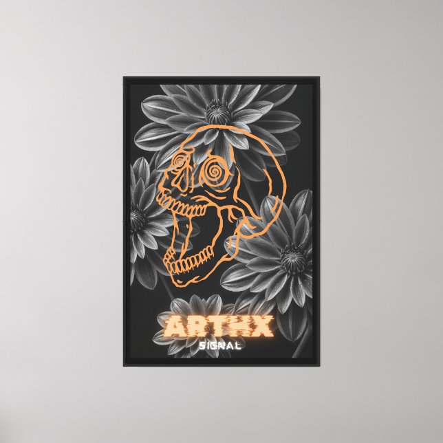 screams' in the midnight garden. canvas print (Front)