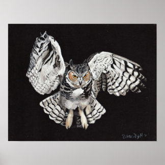 Screech Owl Poster