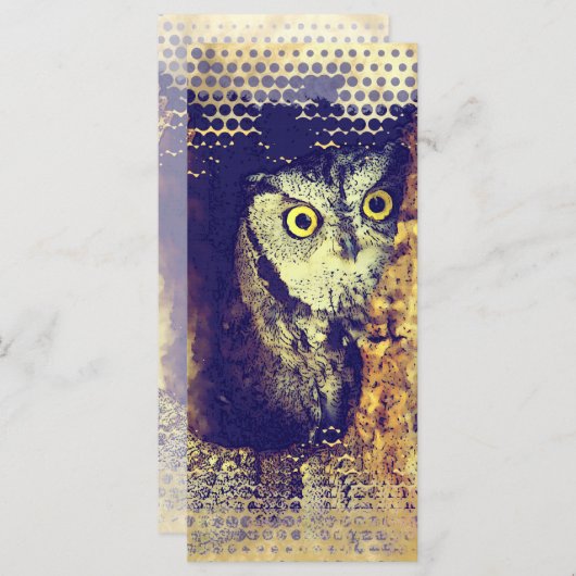 SCREECH OWL Rack Card (Front/Back)