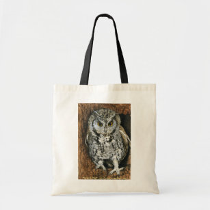 Screech Owl Tote Bag
