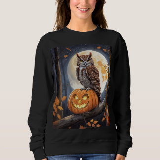 Screech owl women's sweatshirt