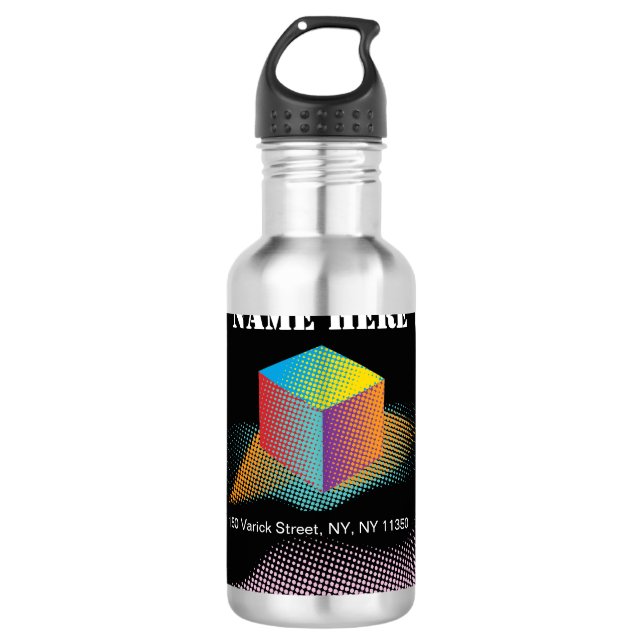 Screen Blast 1 Stainless Steel Water Bottle (Front)