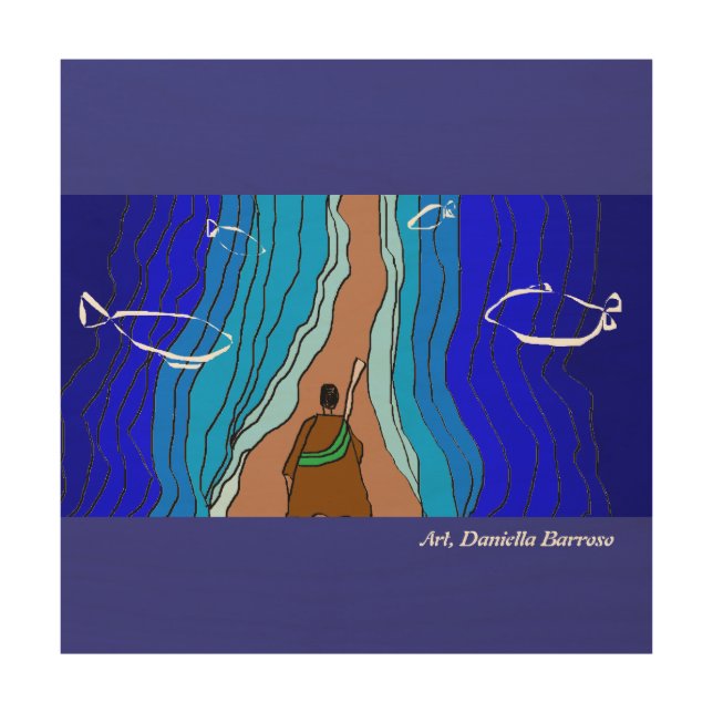 screen wood wall art (Front)