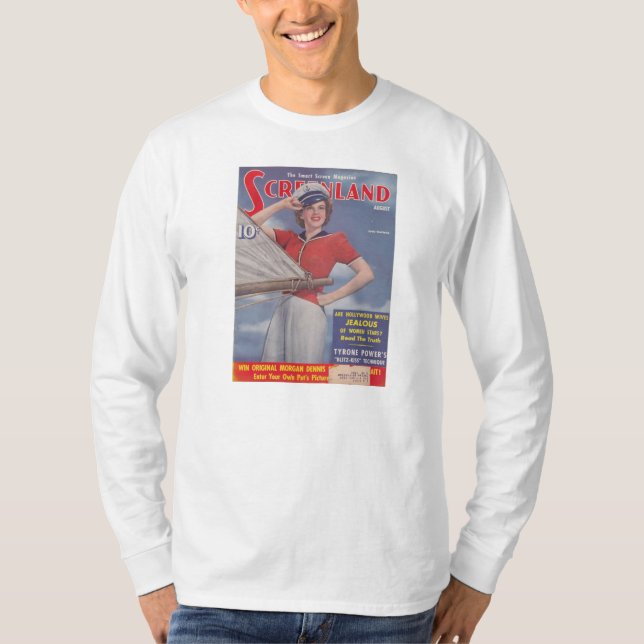 Screenland Movie Magazine 1941 Judy Garland T-Shirt (Front)