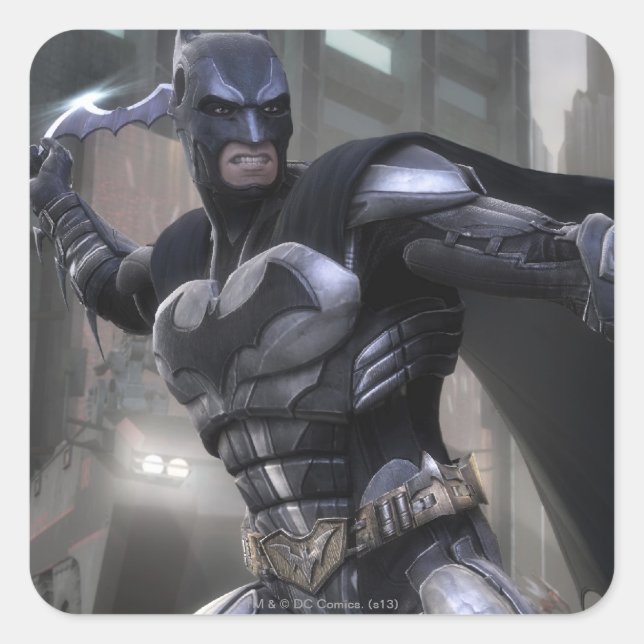 Screenshot: Batman Square Sticker (Front)