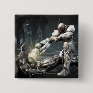 Screenshot: Batman vs Cyborg Pinback Button