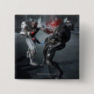 Screenshot: Cyborg vs Batman Pinback Button