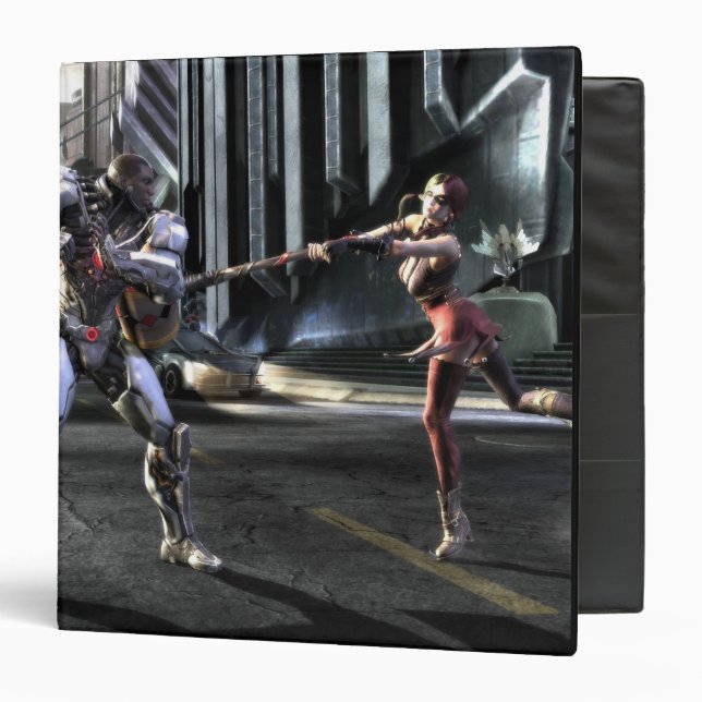 Screenshot: Cyborg vs Harley 3 Ring Binder (Front/Inside)