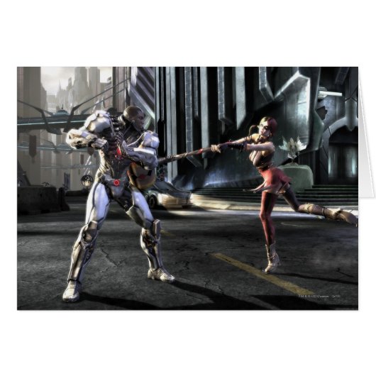 Screenshot: Cyborg vs Harley Cards (Front Horizontal)