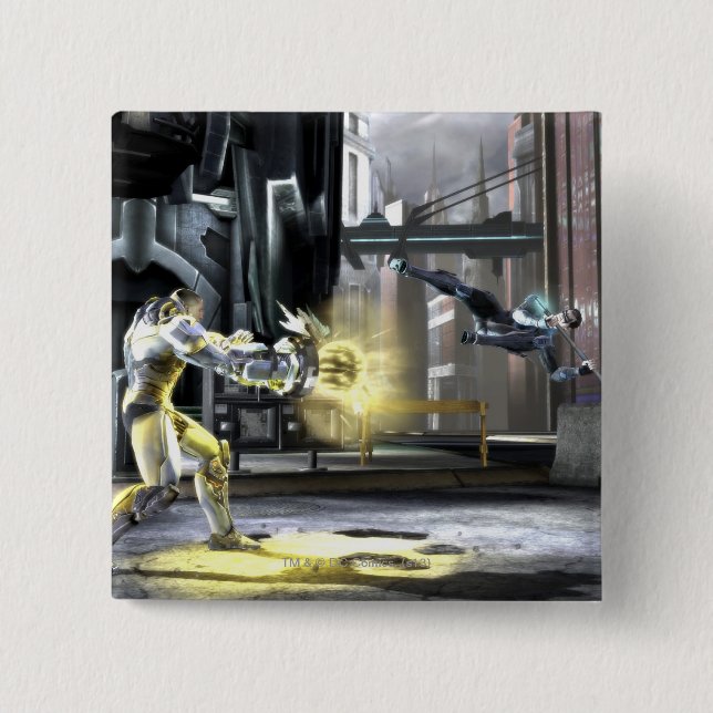 Screenshot: Cyborg vs Nightwing 2 Pinback Button (Front)
