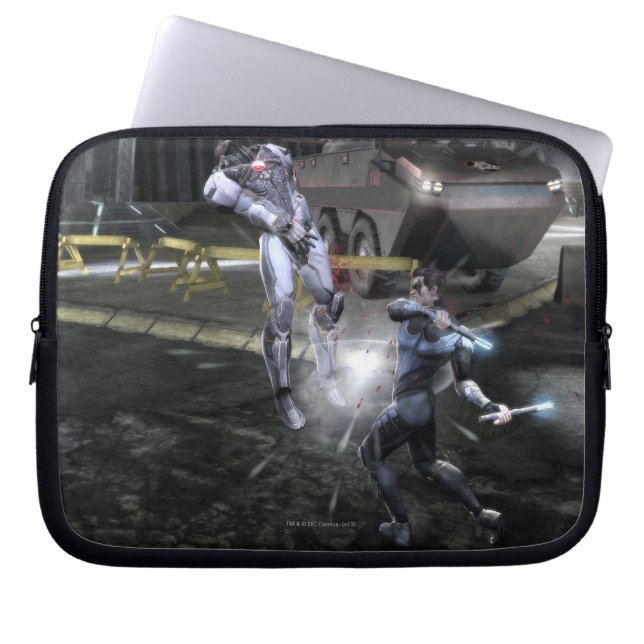 Screenshot: Cyborg vs Nightwing 3 Laptop Sleeve (Front)