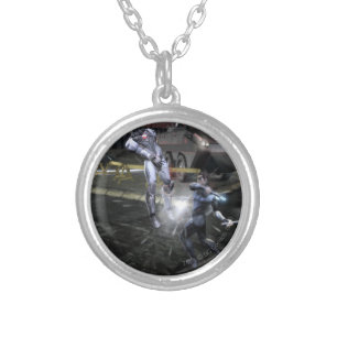 Screenshot: Cyborg vs Nightwing 3 Silver Plated Necklace