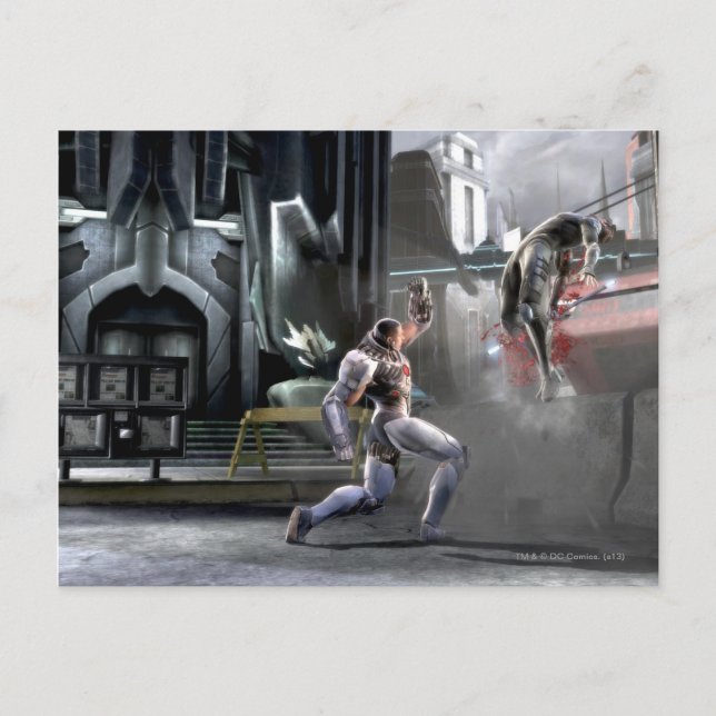 Screenshot: Cyborg vs Nightwing Postcard (Front)