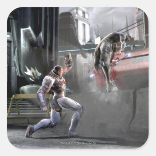 Screenshot Cyborg vs Nightwing Square Sticker