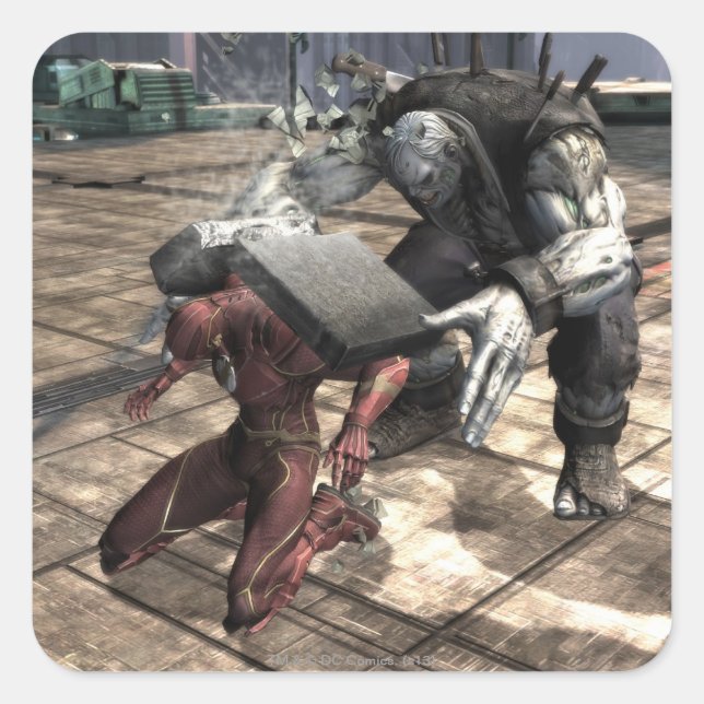 Screenshot: Flash vs Grundy 2 Square Sticker (Front)