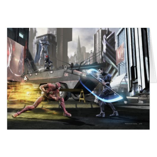 Screenshot: Flash vs Nightwing Cards (Front Horizontal)