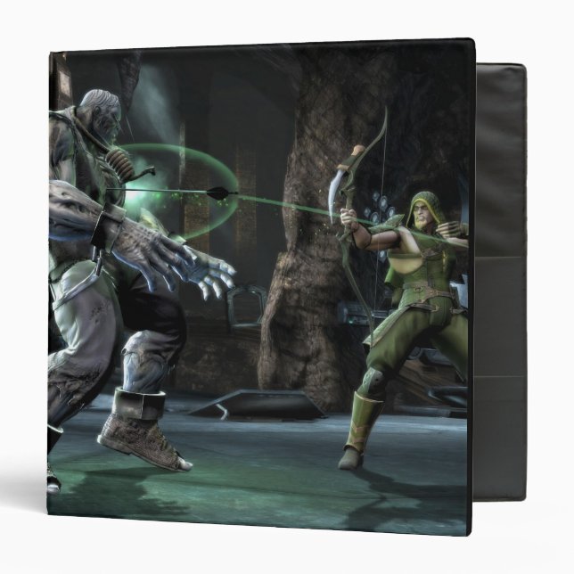 Screenshot: Grundy vs Green Arrow Binder (Front/Inside)