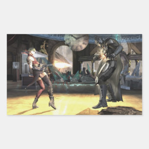 Screenshot: Harley vs Batman 2 Rectangular Sticker