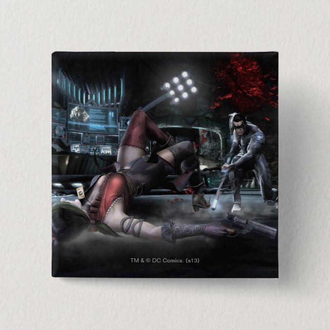Screenshot: Harley vs Nightwing 2 Pinback Button (Front)