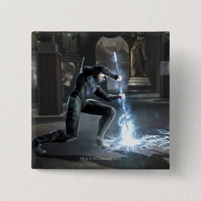 Screenshot: Nightwing vs Flash Pinback Button (Front)
