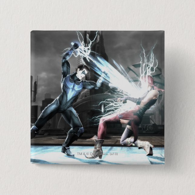 Screenshot: Nightwing vs harley Button (Front)