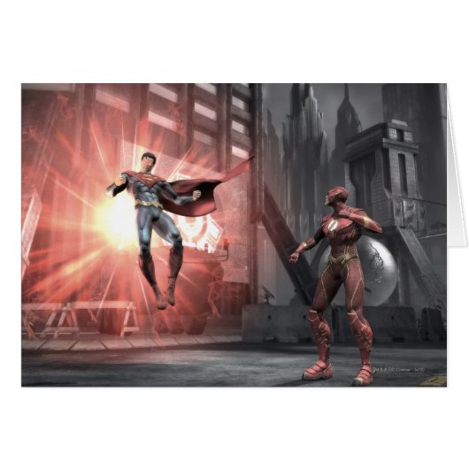 Screenshot: Superman vs Flash Cards (Front Horizontal)