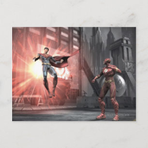 Screenshot: Superman vs Flash Postcard