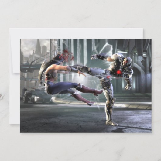 Screenshot: Wonder Woman vs Cyborg (Front)