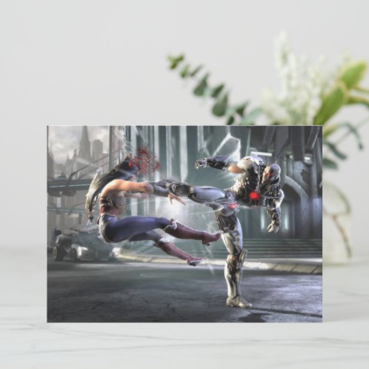 Screenshot: Wonder Woman vs Cyborg (Standing Front)