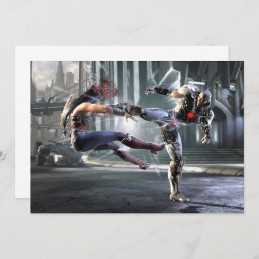 Screenshot: Wonder Woman vs Cyborg (Front/Back)