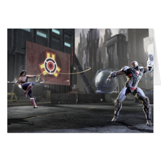 Screenshot: Wonder Woman vs Cyborg 2 Cards (Front Horizontal)