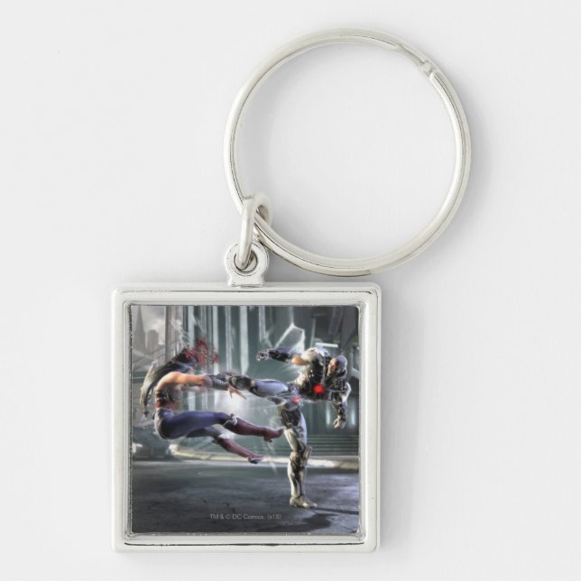 Screenshot: Wonder Woman vs Cyborg Keychain (Front)