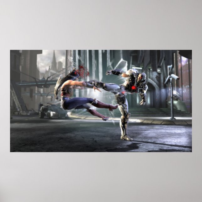 Screenshot: Wonder Woman vs Cyborg Poster (Front)