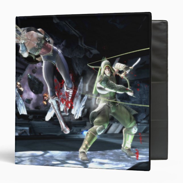Screenshot: Wonder Woman vs Green Arrow Binder (Front/Inside)