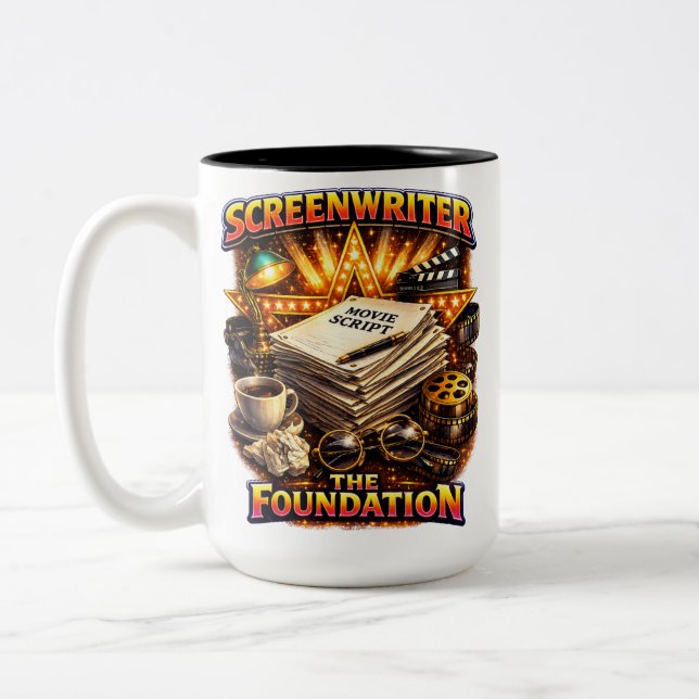 Screenwriter - The Foundation Two-Tone Mug (Left)
