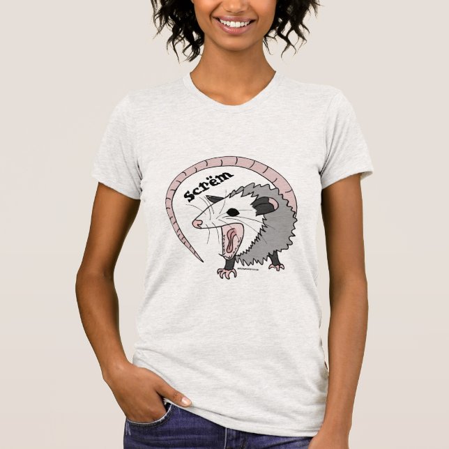 Scrëm Possum for Anxious Introverts & Misanthropes T-Shirt (Front)